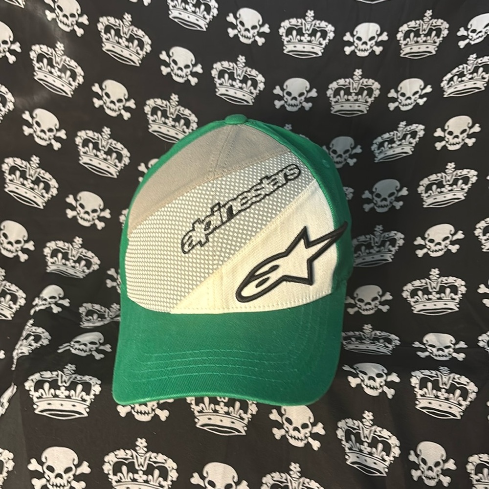 Vintage Alpinstars Men’s Green Fitted Hat Size S/M
